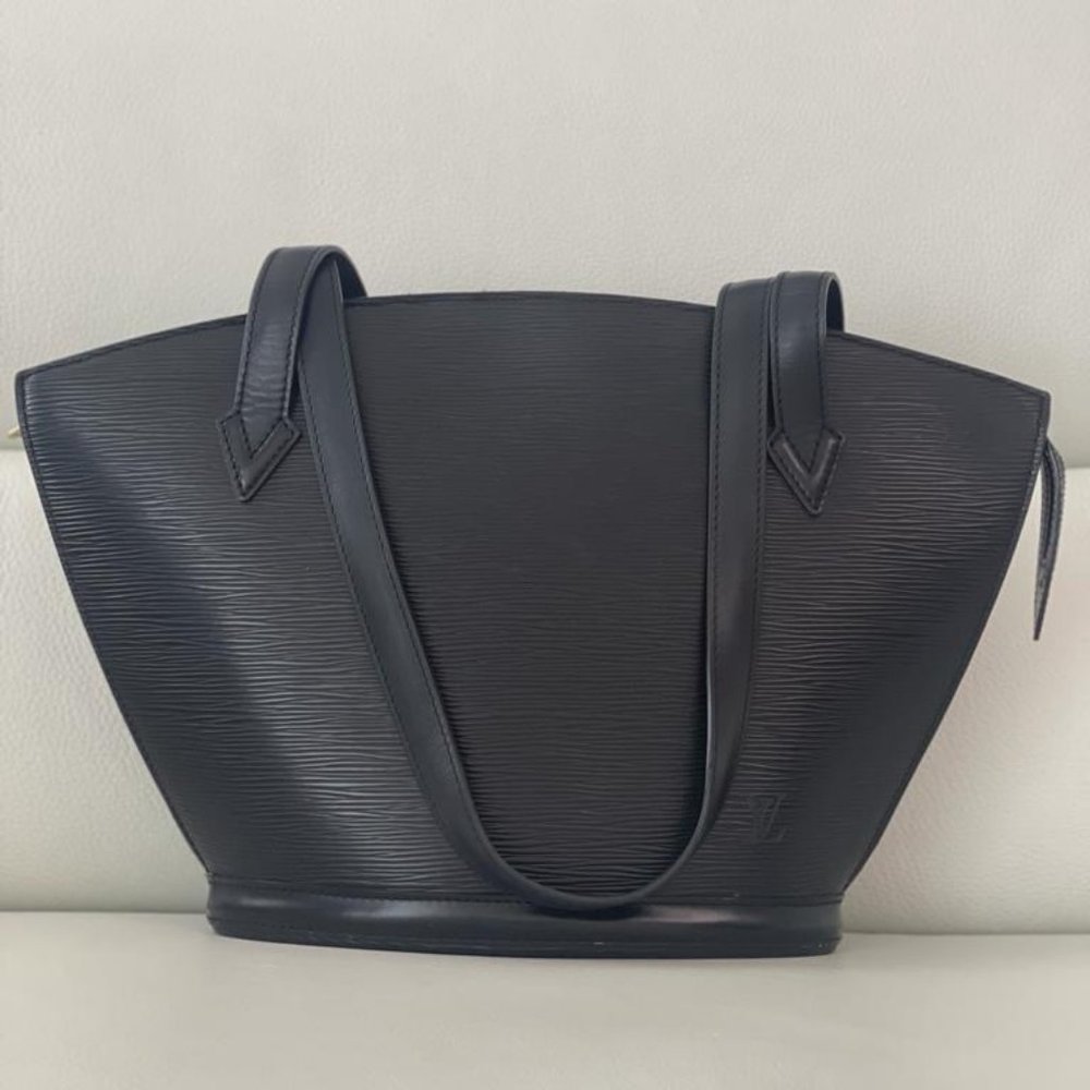 ORIGINAL Louis Vuitton Leather Epi Black 12" x 4" x 9.5"